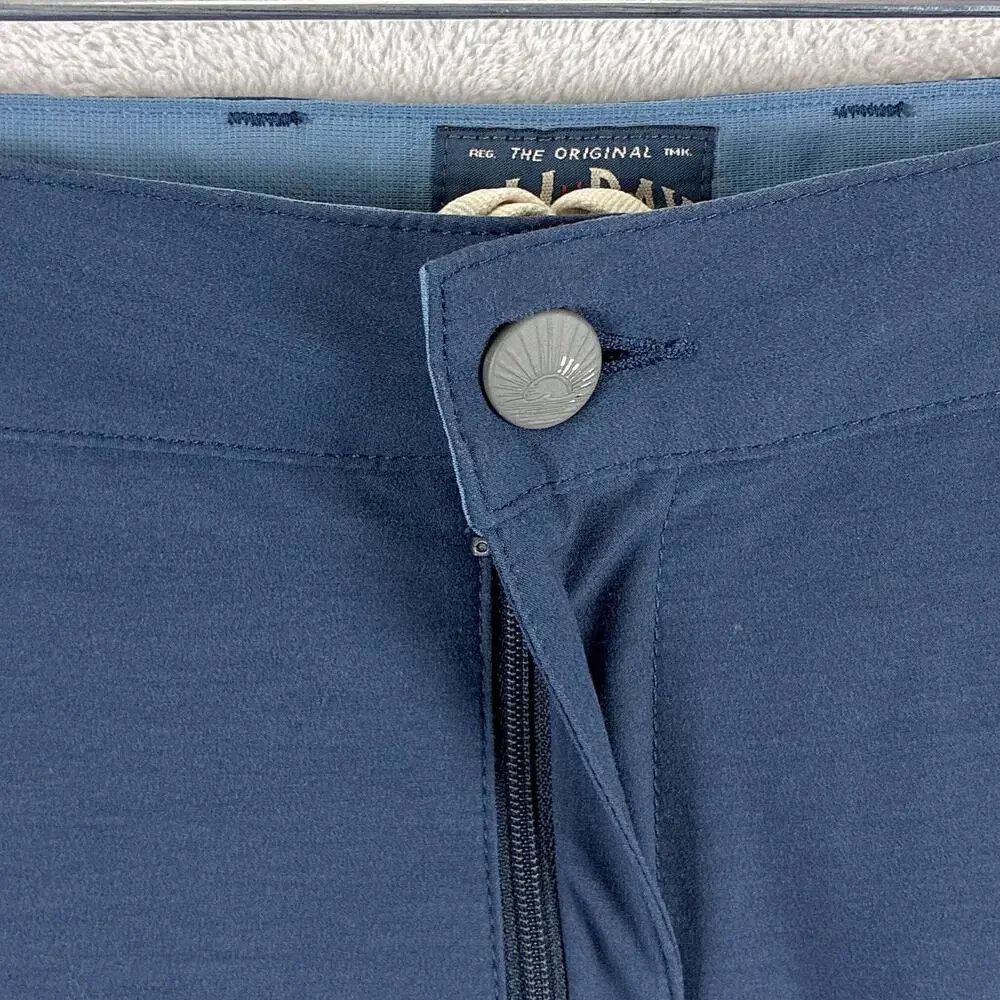 Faherty Shorts Mens 38 Blue All Day Performance Drawstring Stretch Preppy Beach